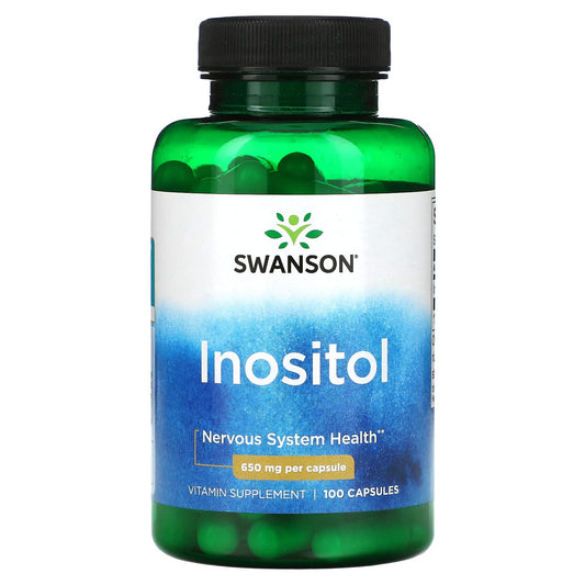 Swanson, Inositol, 650 mg, 100 Capsules - Image 1