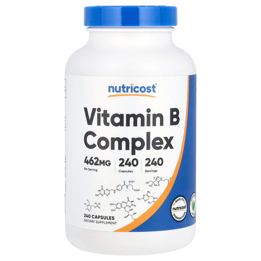 Nutricost, Vitamin B Complex, 462 mg, 240 Capsules - Image 1