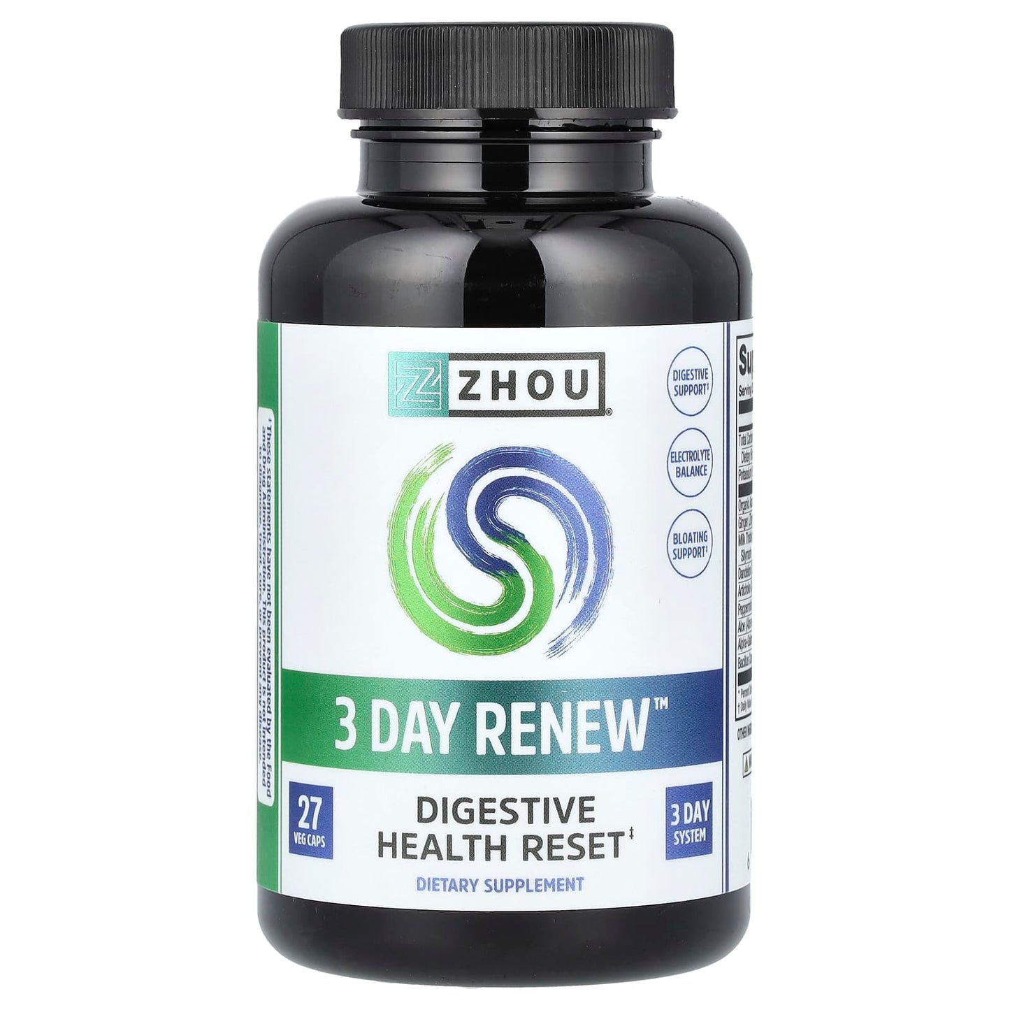 Zhou Nutrition, 3 Day Renew, Digestive Health Reset, 27 Veg Caps - Image 1