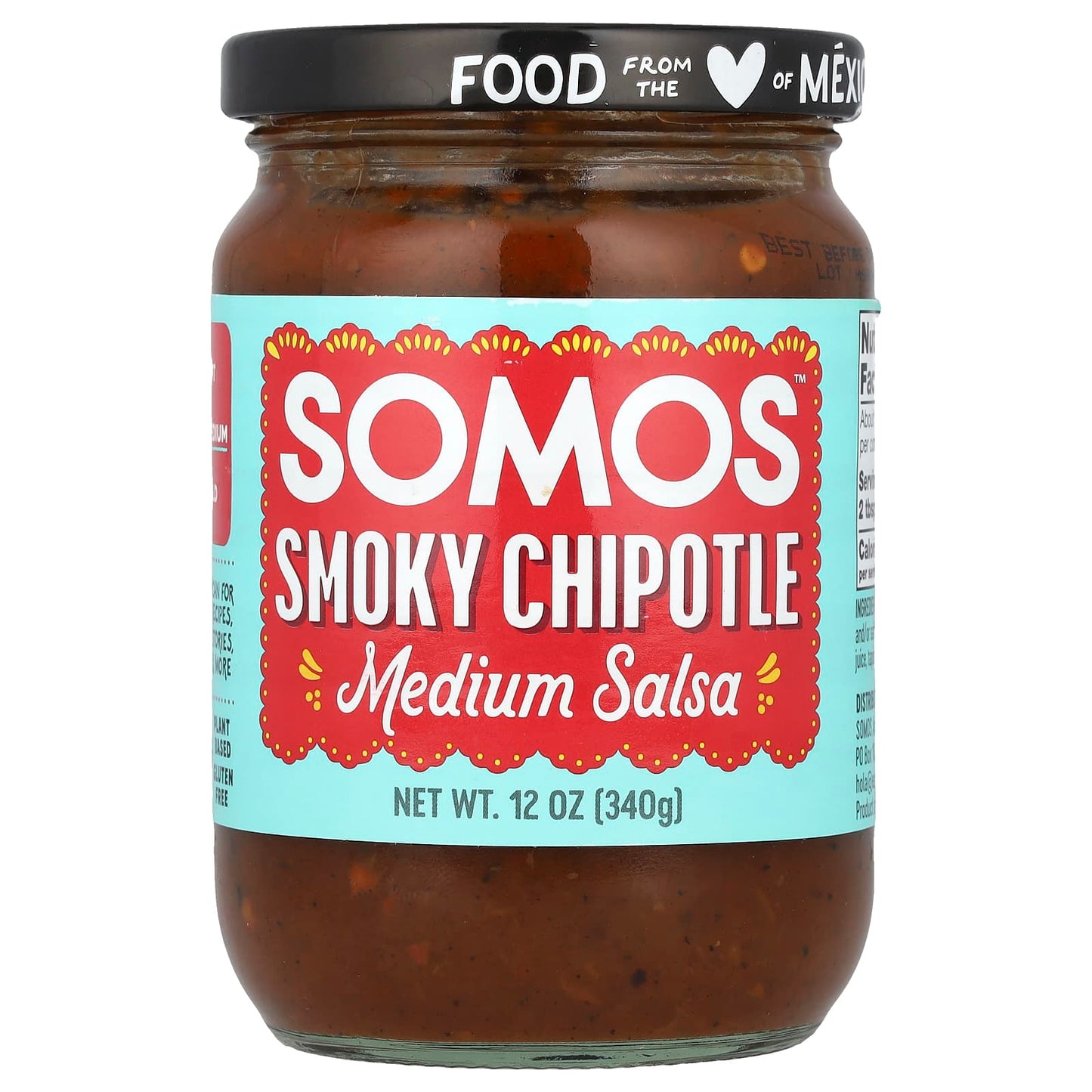 Somos, Smoky Chipotle Salsa, Medium , 12 oz (340 g) - Image 1