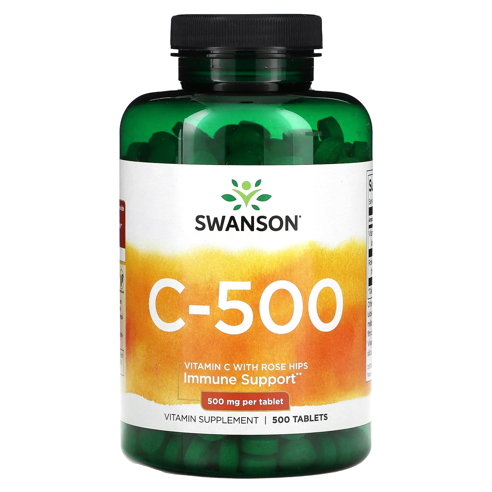 Swanson, C-500, 500 mg, 500 Tablets - Image 1