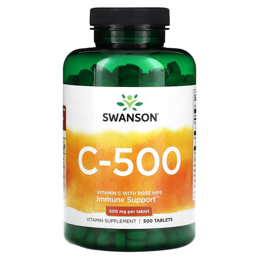Swanson, C-500, 500 mg, 500 Tablets - Image 1