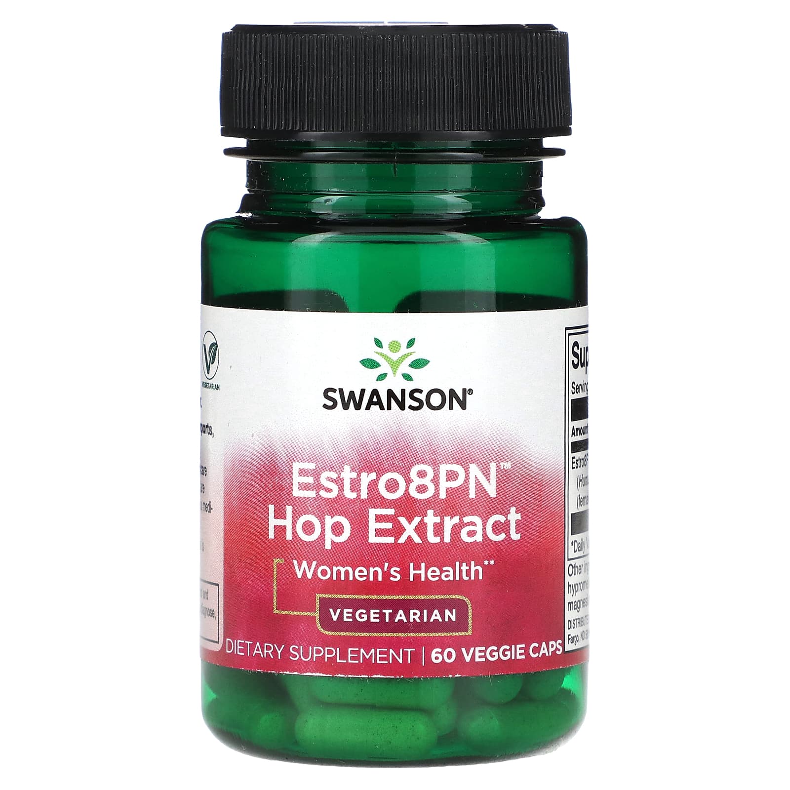 Swanson, Estro8PN Hop Extract, Women's Health, 60 Veggie Caps (10 mg per Cap) - Image 1