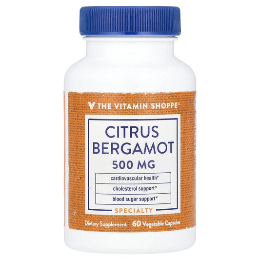 The Vitamin Shoppe, Citrus Bergamot, 500 mg, 60 Vegetable Capsules - Image 1