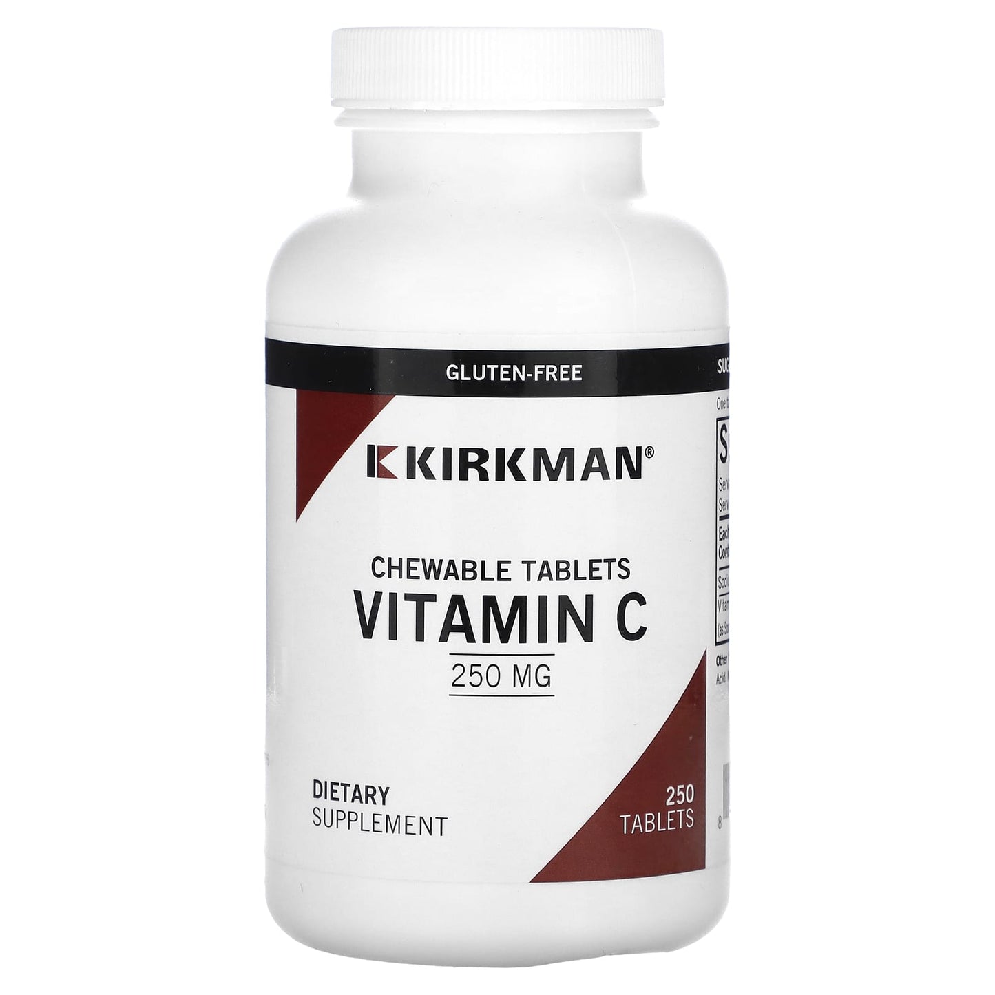 Kirkman Labs, Chewable Vitamin C, 250 mg, 250 Tablets - Image 1