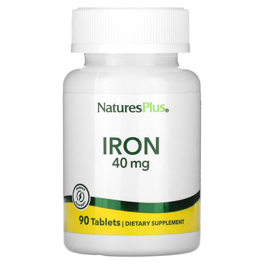 NaturesPlus, Iron, 90 Tablets (20 mg per Tablet) - Image 1