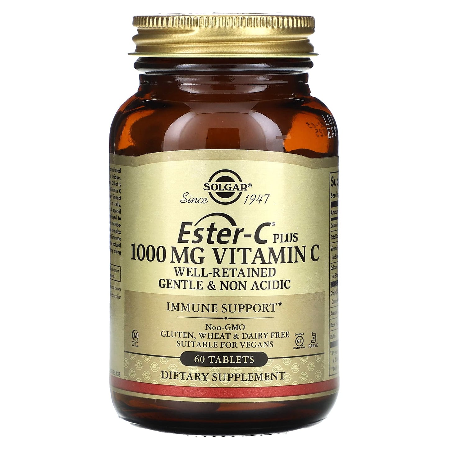 Solgar, Ester-C Plus, Vitamin C, 1,000 mg, 60 Tablets - Image 1