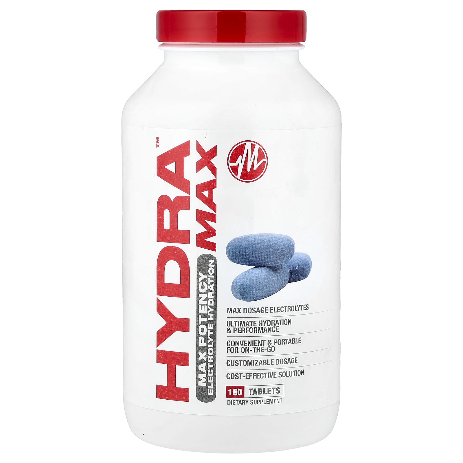 Metabolic Nutrition, HydraMAX™, Max Potency, 180 Tablets - Image 1