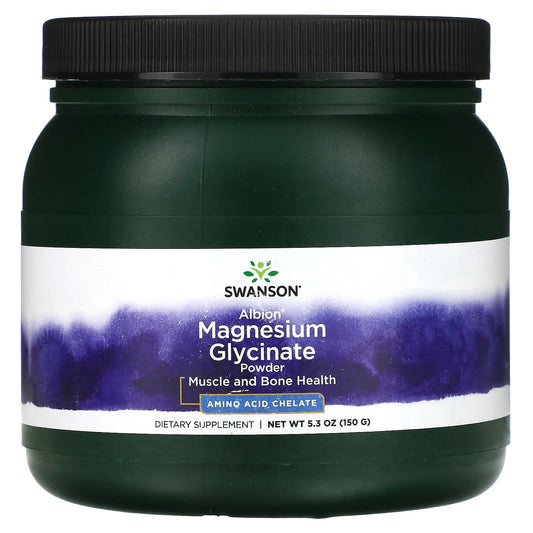 Swanson, Albion, Magnesium Glycinate Powder, 5.3 oz (150 g) - Image 1