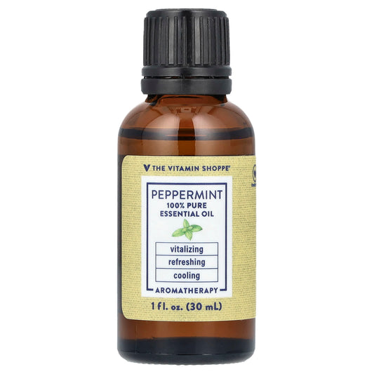 The Vitamin Shoppe, 100% Pure Essential Oil, Peppermint , 1 fl oz (30 ml) - Image 1