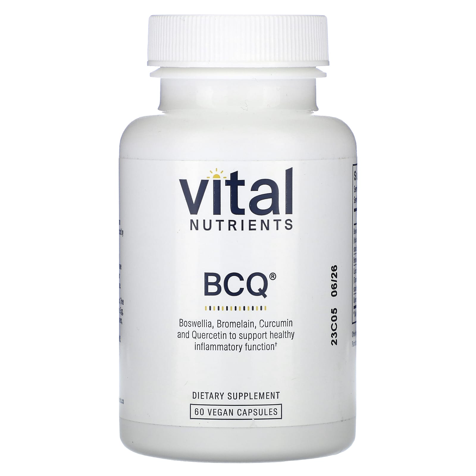 Vital Nutrients, BCQ, 60 Vegan Capsules - Image 1