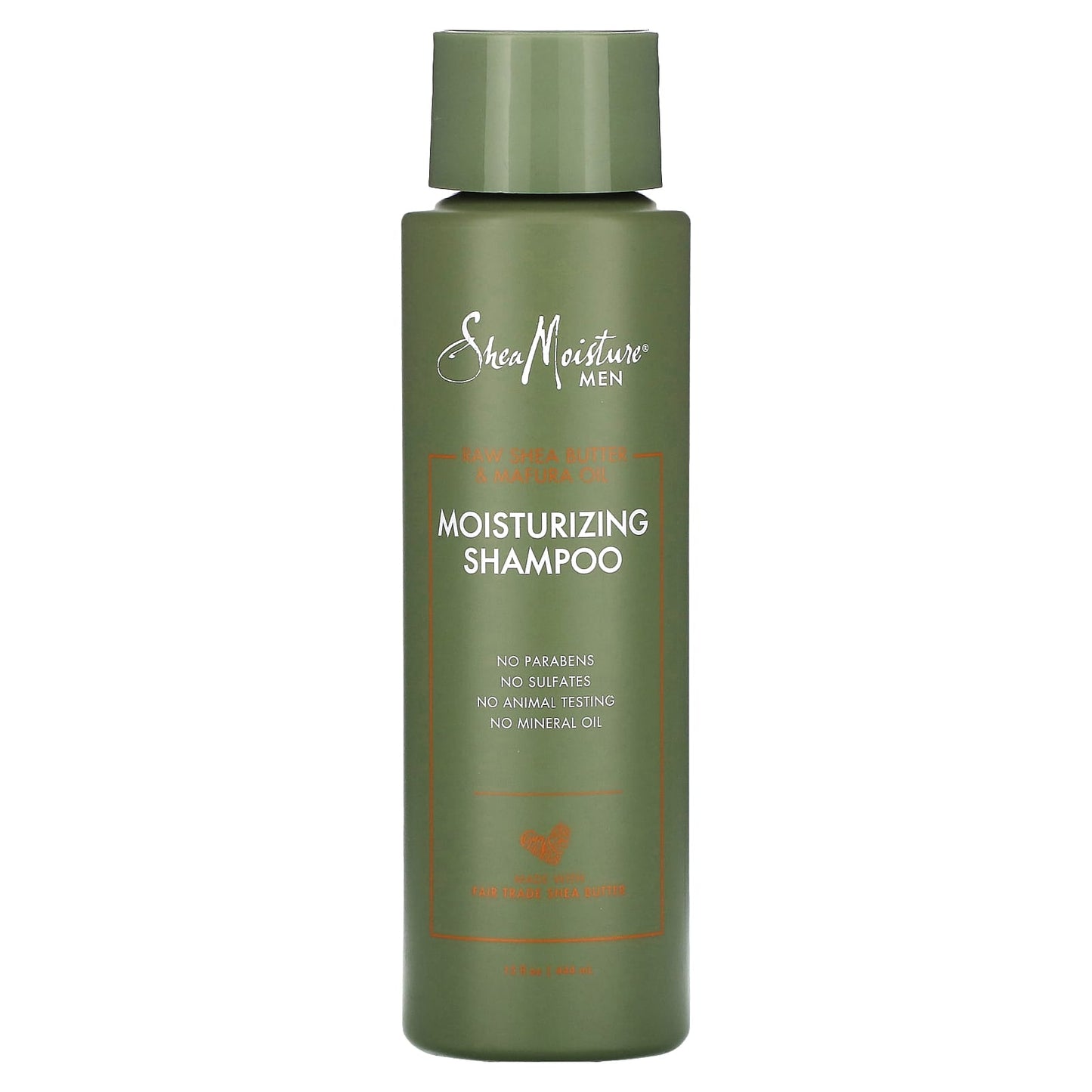 SheaMoisture, Men, Moisturizing Shampoo, Raw Shea Butter & Mafura Oil, 15.8 oz (444 ml) - Image 1