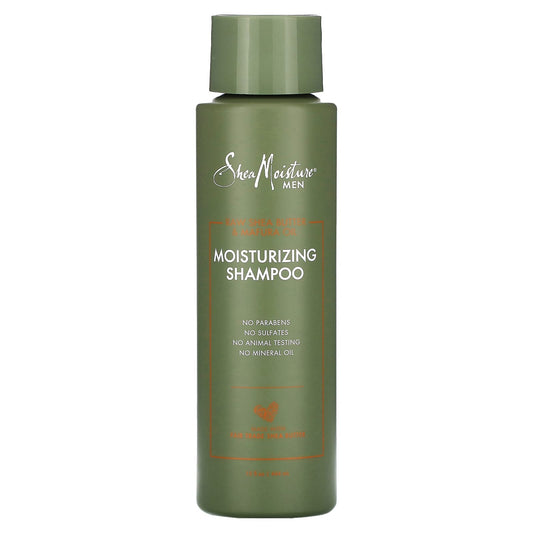 SheaMoisture, Men, Moisturizing Shampoo, Raw Shea Butter & Mafura Oil, 15.8 oz (444 ml) - Image 1