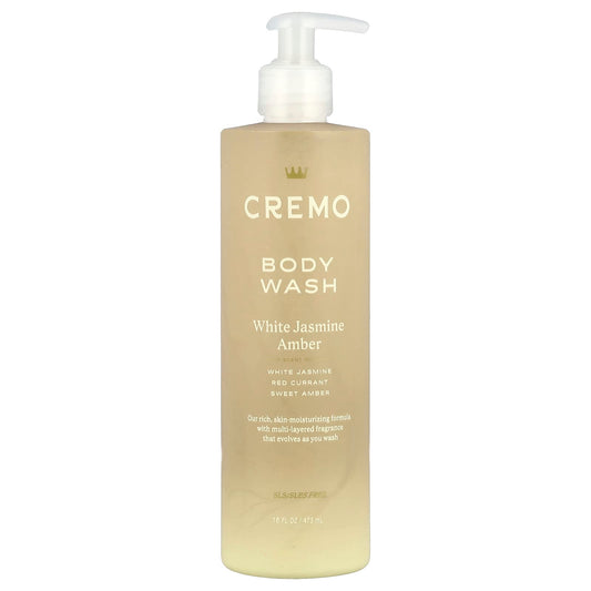 Cremo White Jasmine Amber Body Wash, 16 fl oz, Moisturizing & Fragrant - Image 1