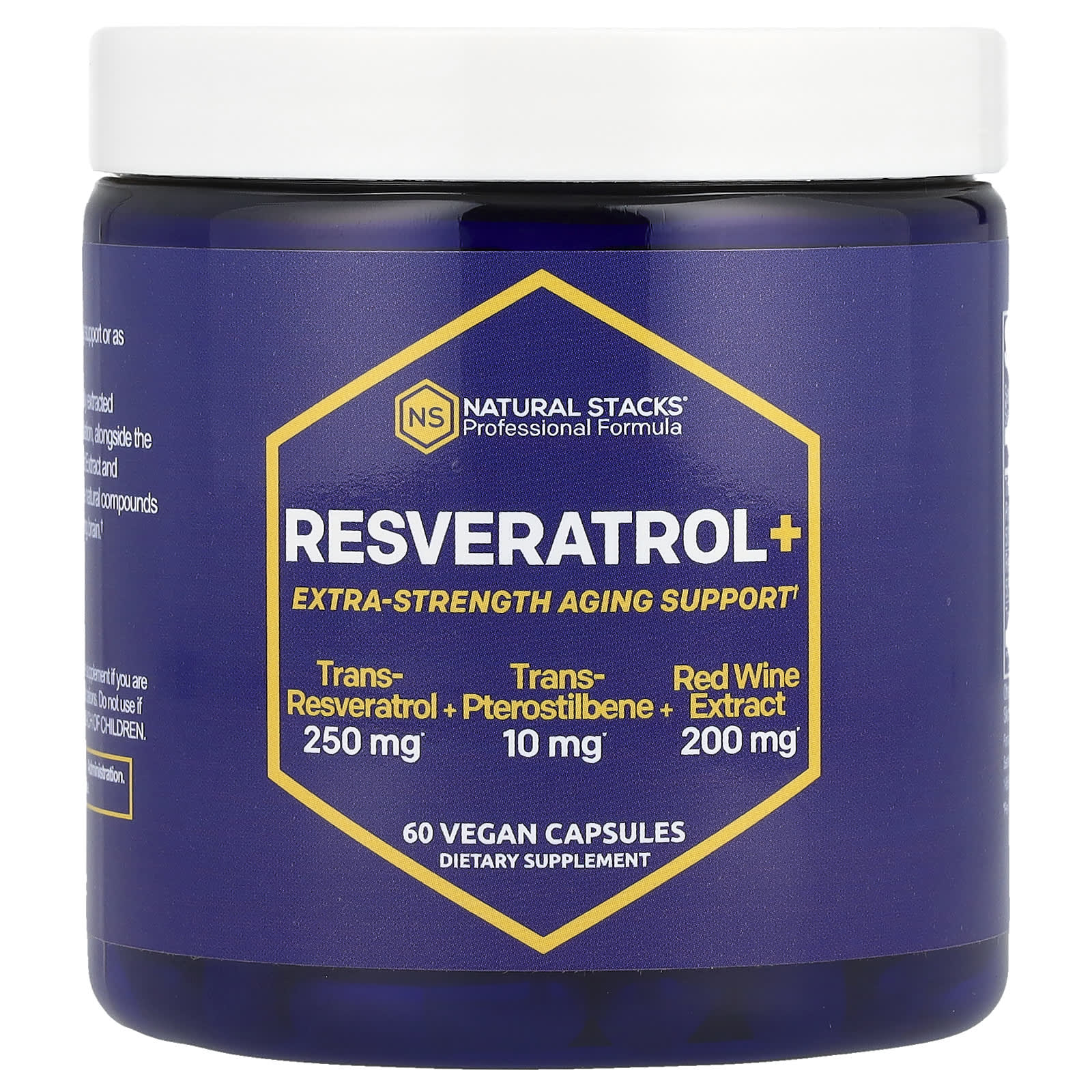 Natural Stacks, Resveratrol+, 60 Vegan Capsules - Image 1
