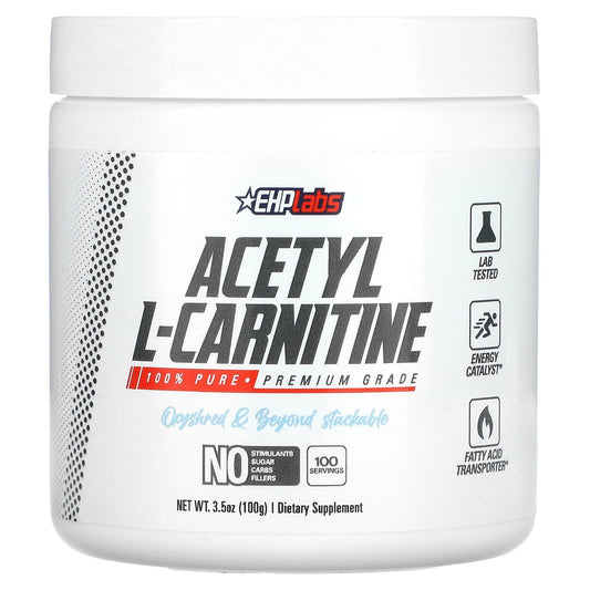 EHPlabs Acetyl L-Carnitine Supplement for Energy, Muscle Recovery & Brain Function - Image 1