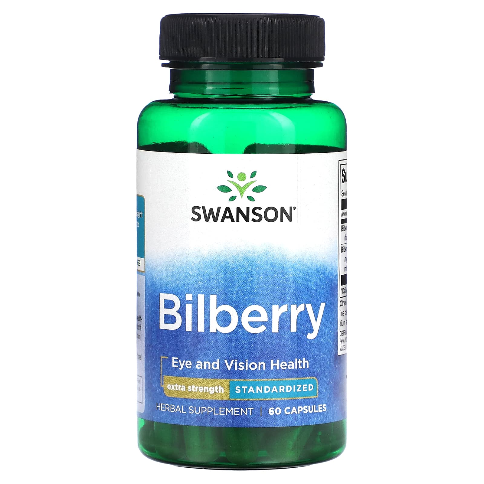 Swanson, Bilberry, Extra Strength, 60 Capsules - Image 1