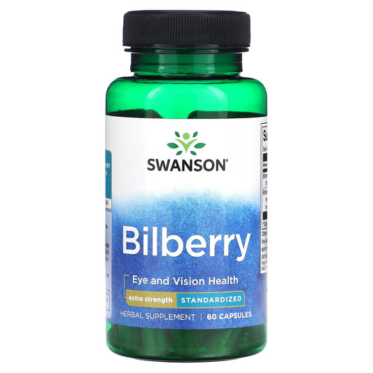 Swanson, Bilberry, Extra Strength, 60 Capsules - Image 1