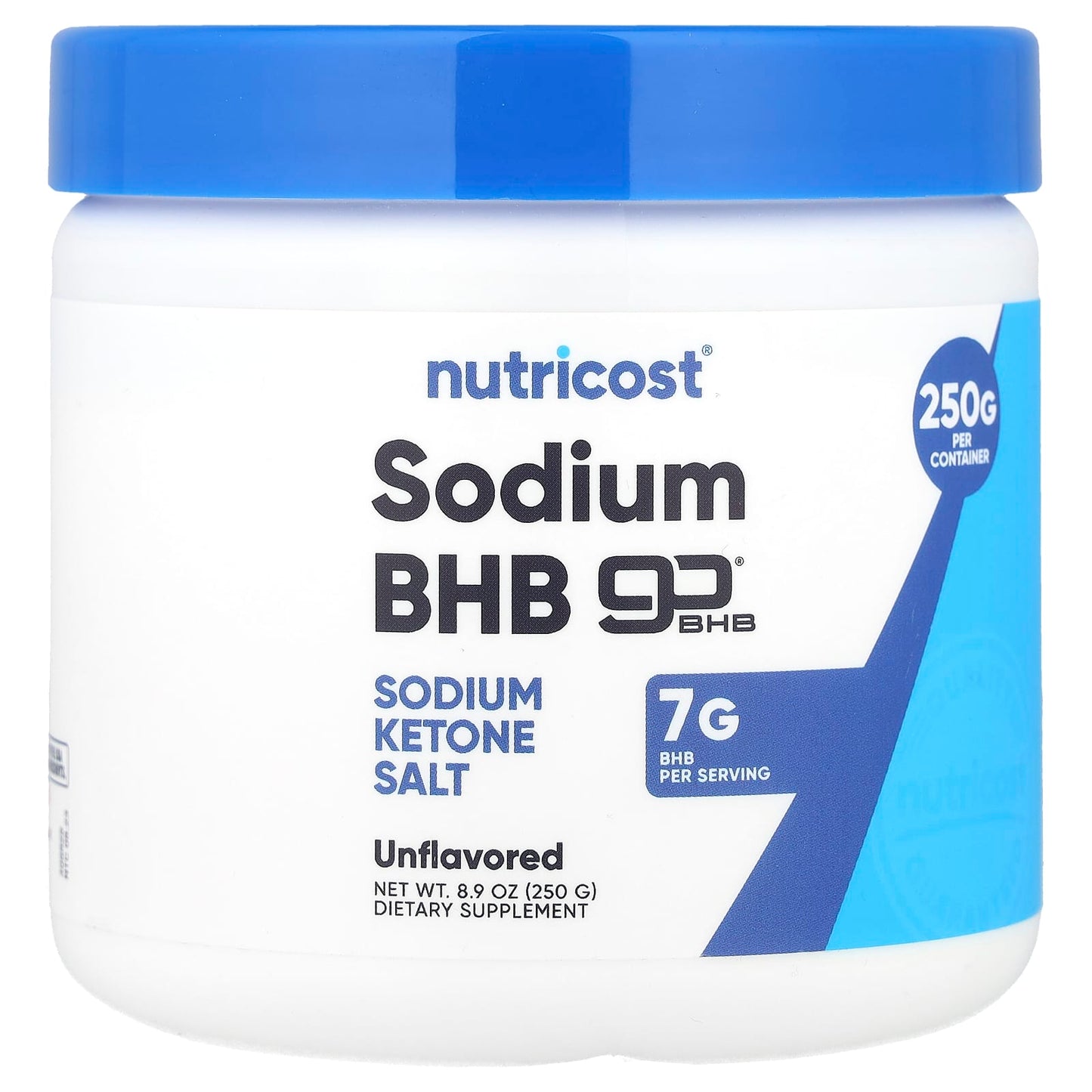 Nutricost, Sodium BHB, goBHB®,  Unflavored, 8.9 oz (250 g) - Image 1