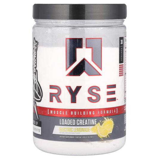 RYSE, Loaded Creatine, Electric Lemonade , 15.3 oz (435 g) - Image 1