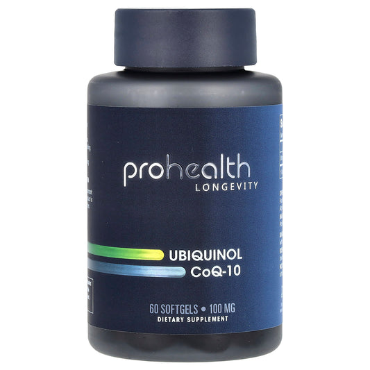 ProHealth Longevity, Ubiquinol CoQ-10, 100 mg, 60 Softgels - Image 1