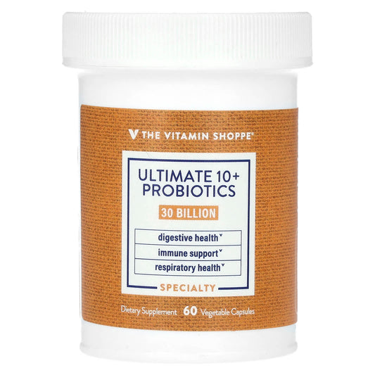 The Vitamin Shoppe, Ultimate 10+ Probiotics, 30 Billion CFU, 60 Vegetable Capsules - Image 1