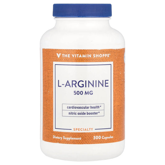 The Vitamin Shoppe, L-Arginine, 500 mg, 300 Capsules - Image 1