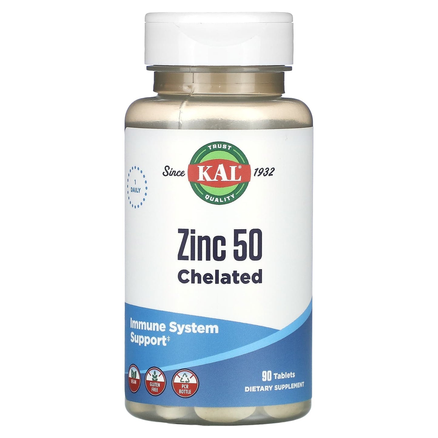 Boost Your Immune System with KAL Zinc 50 Chelated Tablets - Image 1
