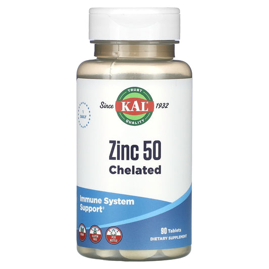 Boost Your Immune System with KAL Zinc 50 Chelated Tablets - Image 1