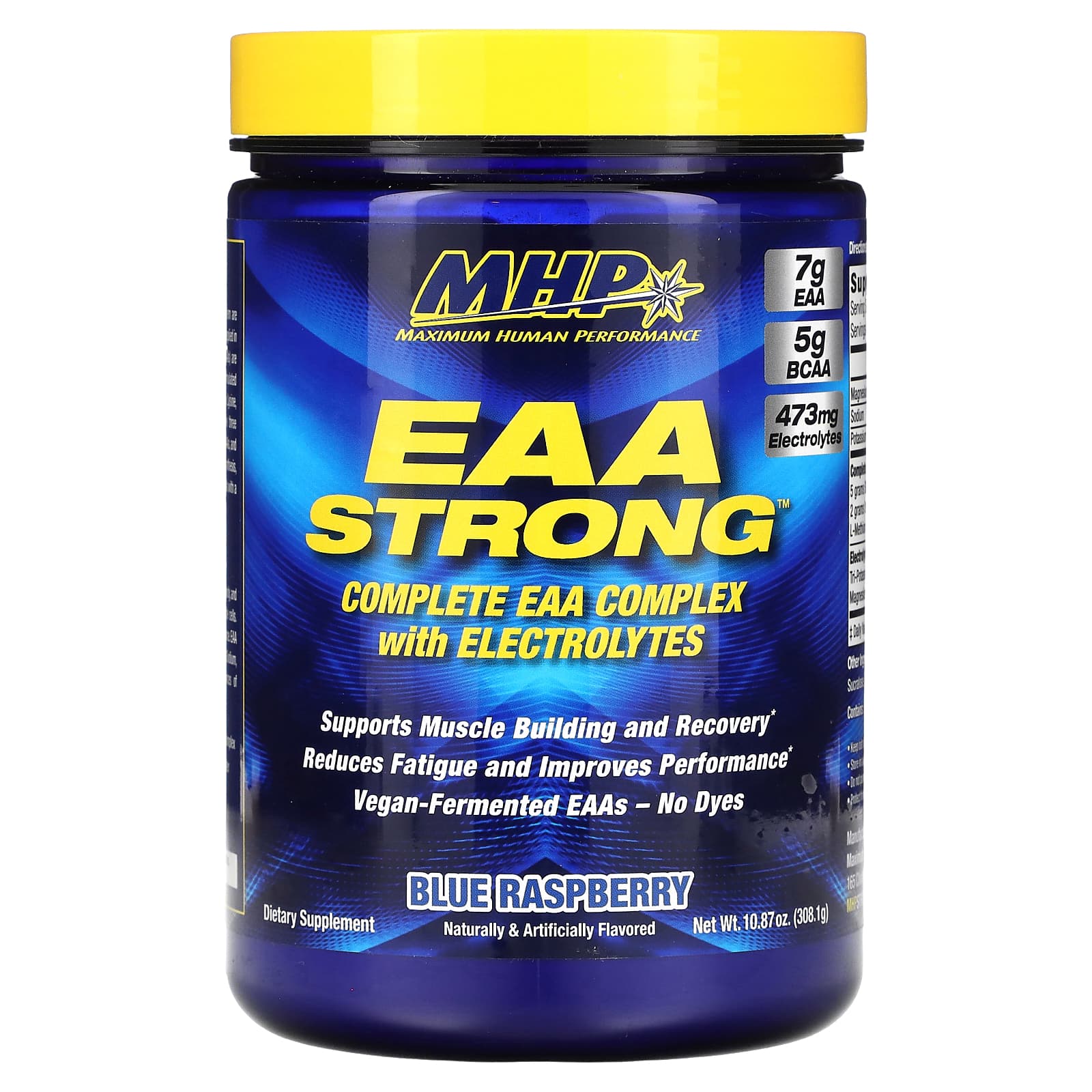 MHP, EAA Strong, Blue Raspberry, 10.87 oz (308.1 g) - Image 1