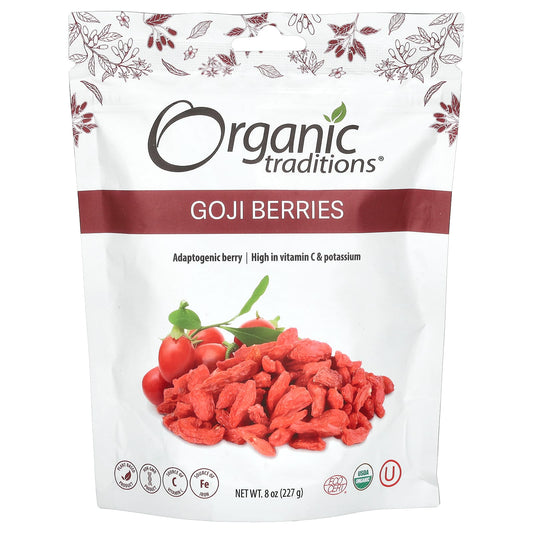 Organic Traditions, Goji Berries, 8 oz (227 g) - Image 1