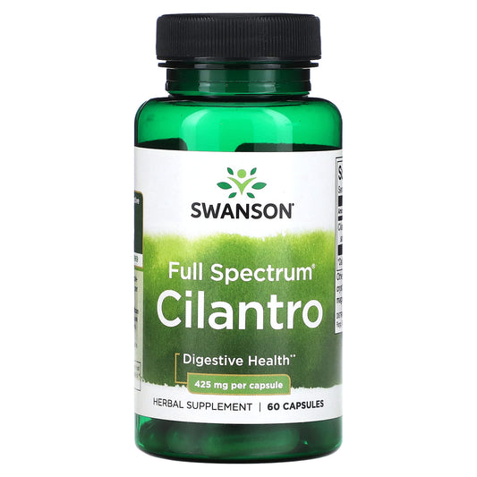 Swanson, Full Spectrum Cilantro, 425 mg, 60 Capsules - Image 1