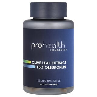 Olive Leaf Extract 15% Oleuropein, Heart Health & Inflammation Support