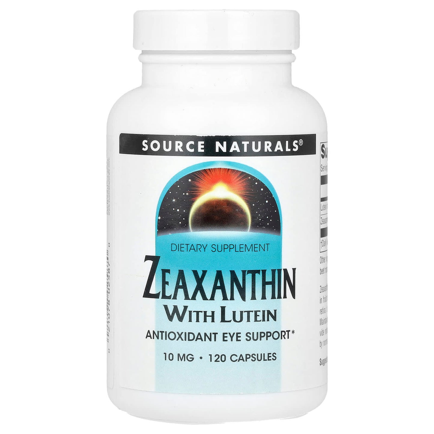 Source Naturals, Zeaxanthin with Lutein, 10 mg, 120 Capsules - Image 1