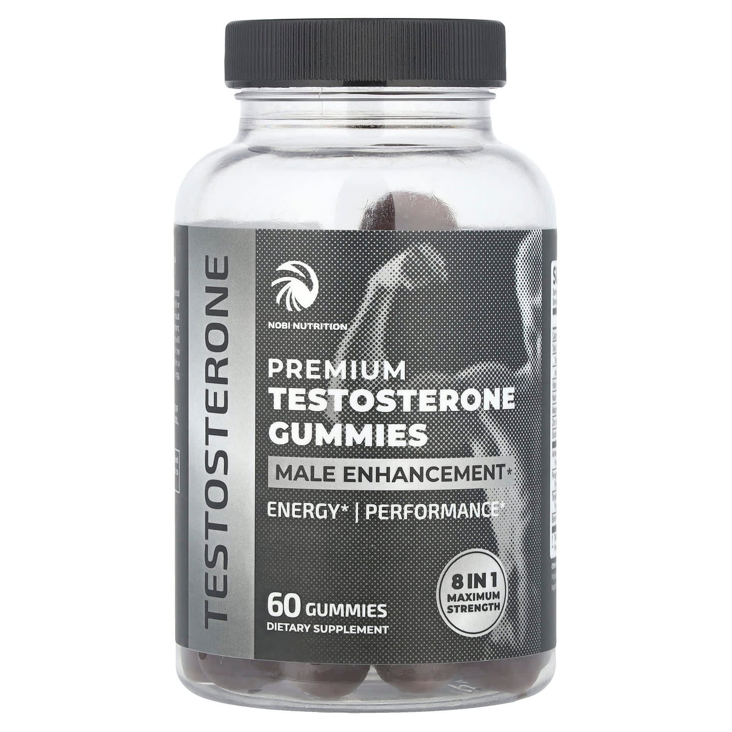 Nobi Nutrition, Premium Testosterone Gummies, 60 Gummies - Image 1