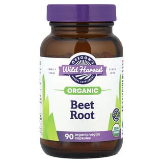 Organic Beet Root Capsules by Oregon's Wild Harvest - 90 Capsules per Bottle