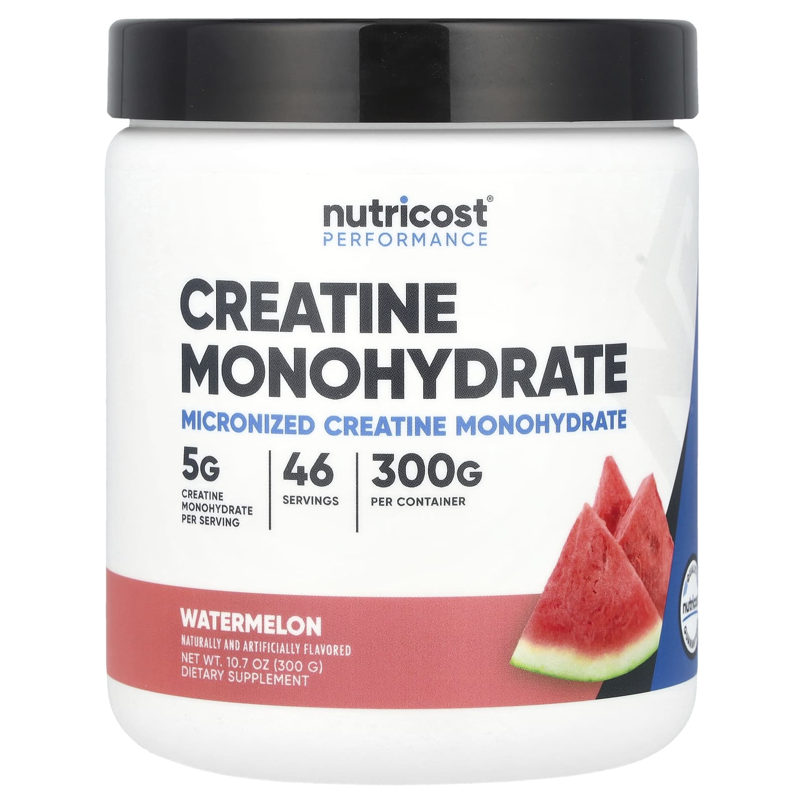 Nutricost, Performance, Creatine Monohydrate, Watermelon, 10.7 oz (300 g) - Image 1