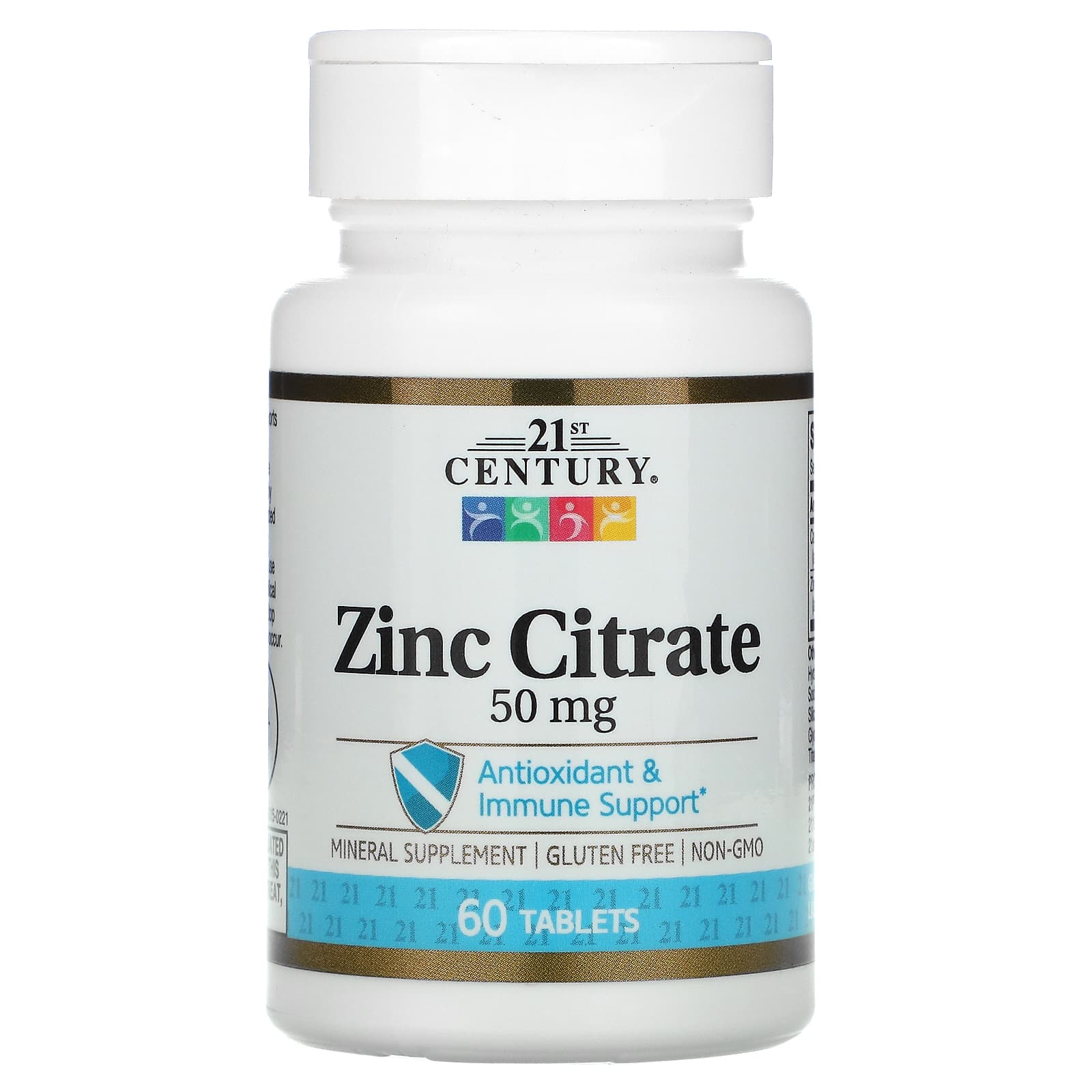 Zinc Citrate Supplement for Immune Support 50mg, 60 Tablets - Image 1