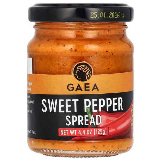 Gaea Sweet Pepper Spread, Greek-Style, 4.4 oz (125g) - Image 1