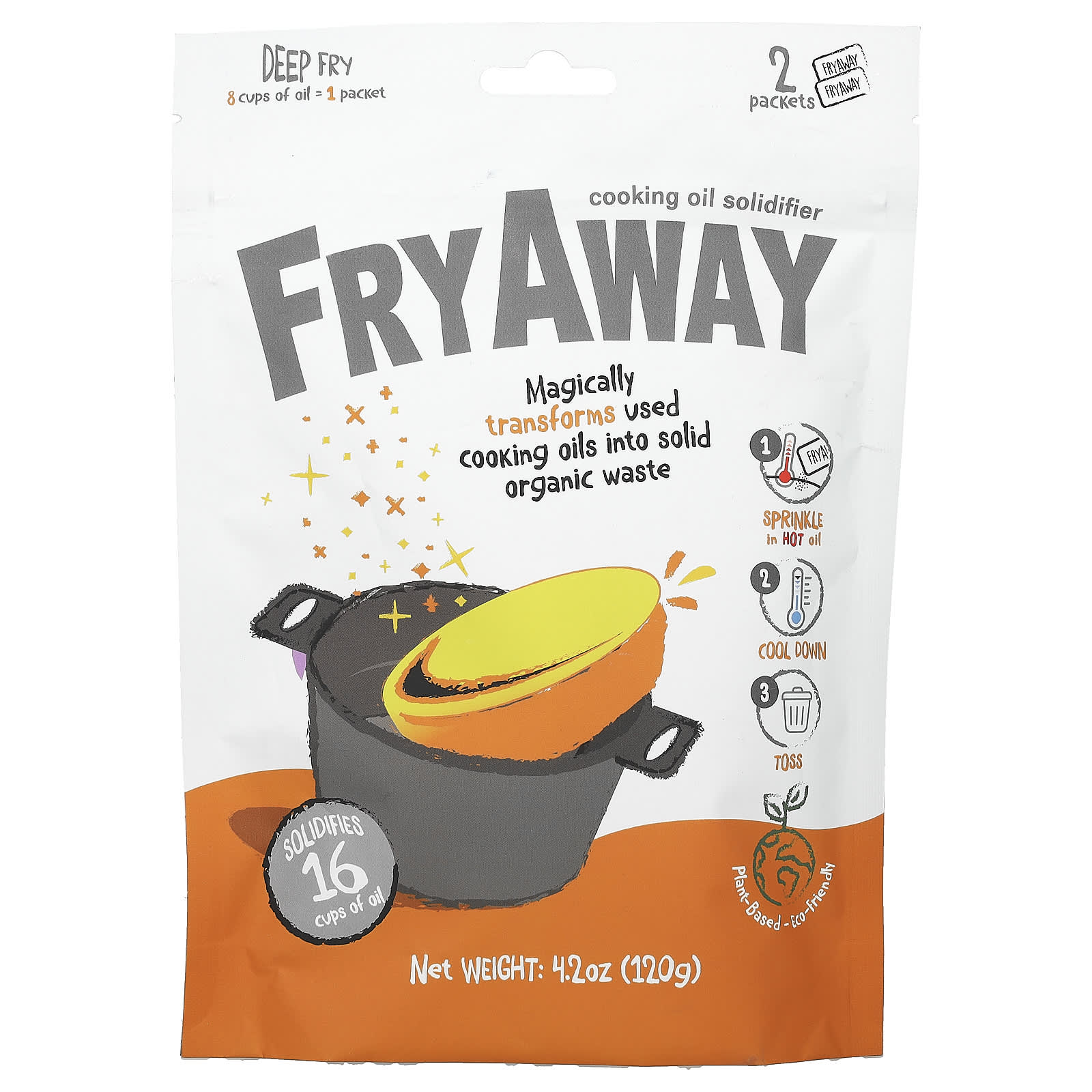 Transform Cooking Oil into Solid Waste with Eco-Friendly FryAway - Image 1