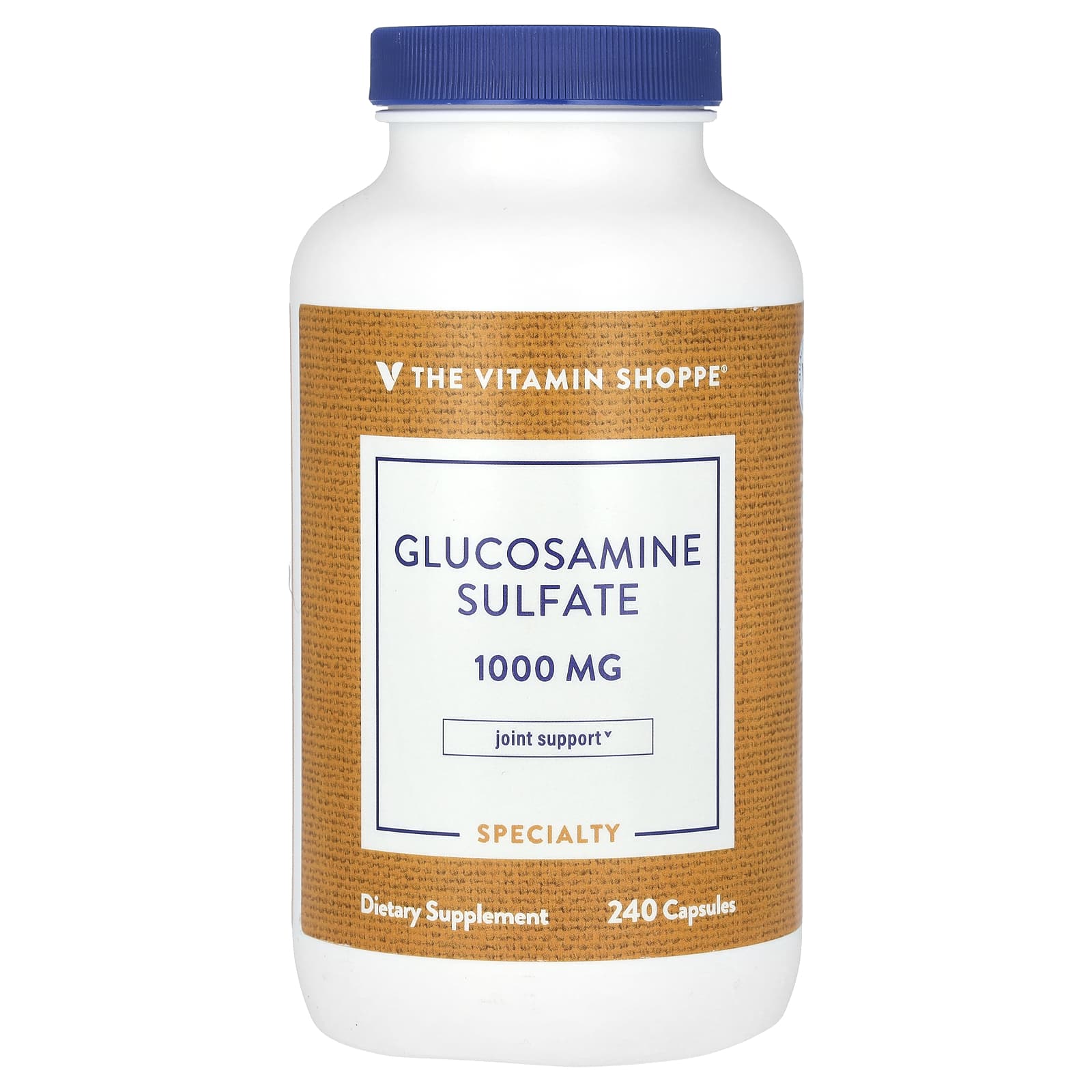 The Vitamin Shoppe, Glucosamine Sulfate, 1,000 mg, 240 Capsules - Image 1