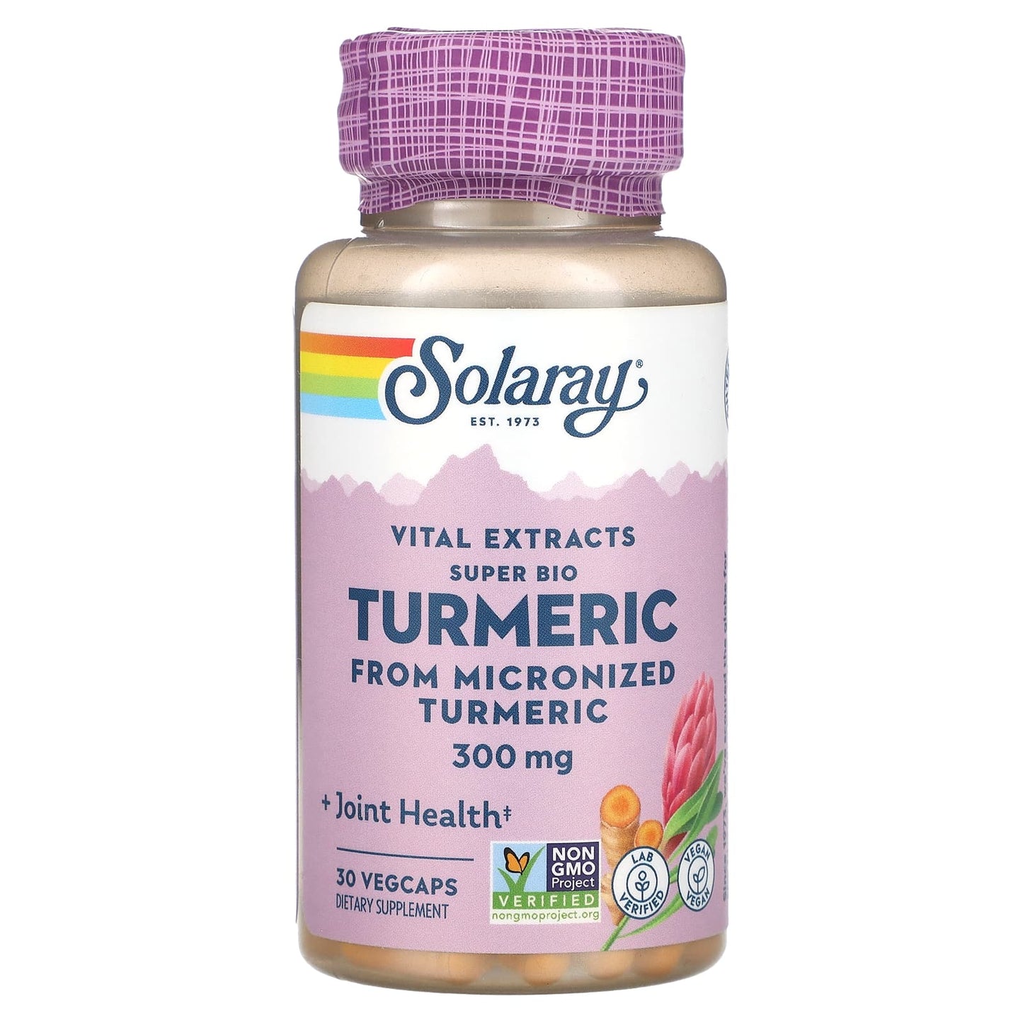 Solaray, Vital Extracts Super Bio Turmeric, 300 mg, 30 VegCaps - Image 1