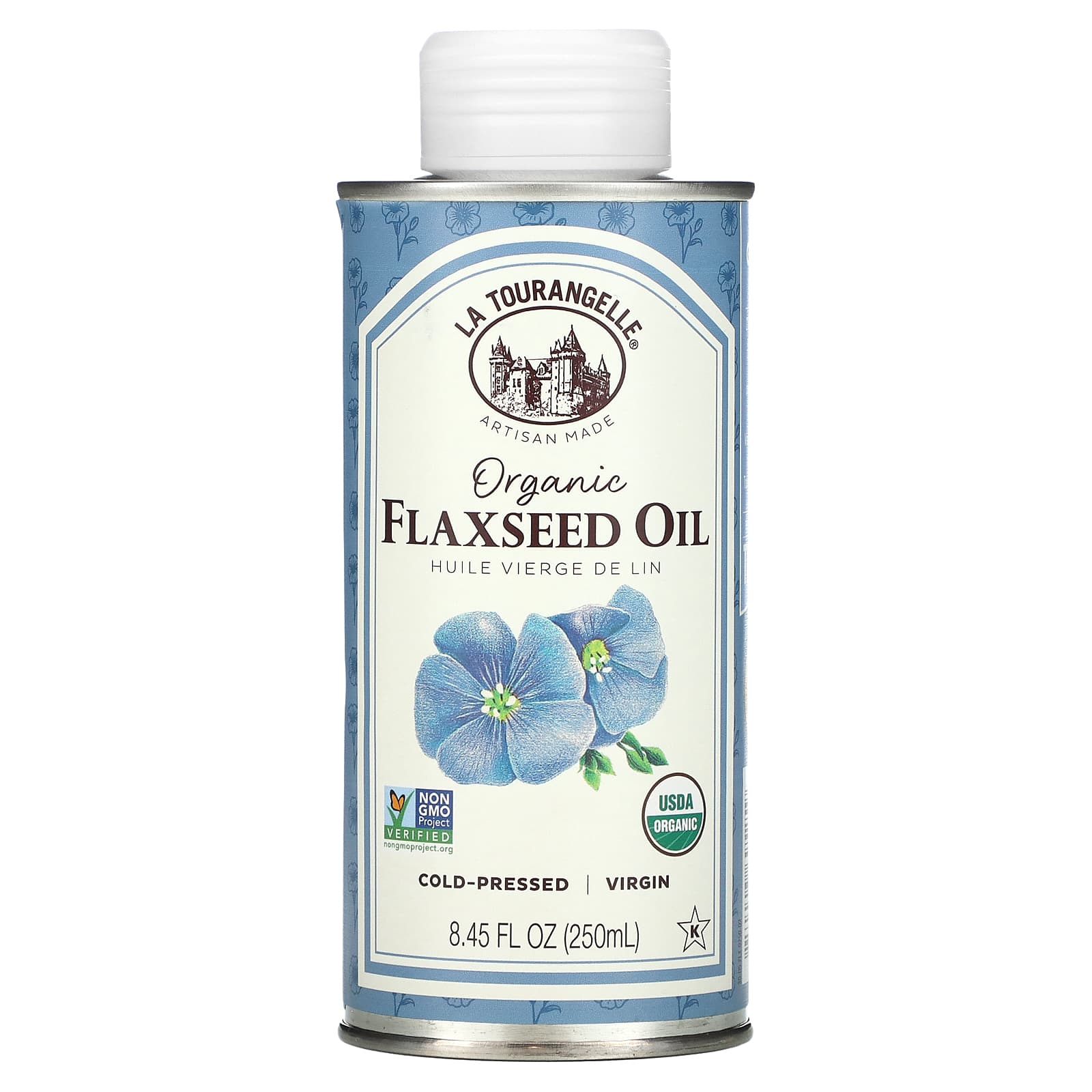 La Tourangelle, Organic Flaxseed Oil, 8.45 fl oz (250 ml) - Image 1