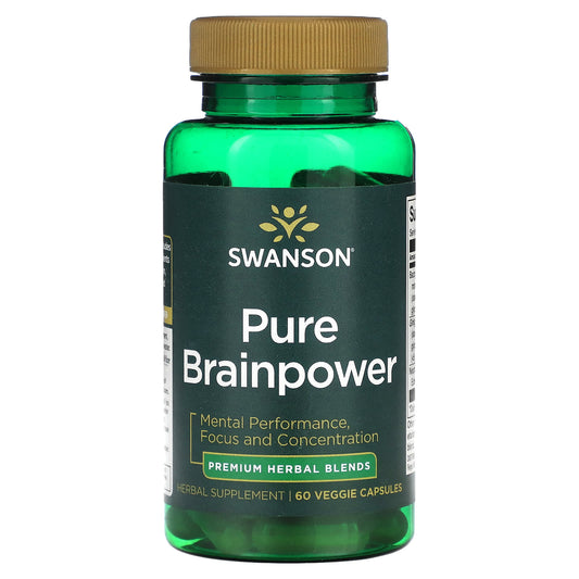 Swanson, Pure Brainpower, 60 Vegan Capsules - Image 1