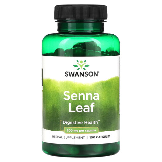 Swanson, Senna Leaf, 500 mg, 100 Capsules - Image 1
