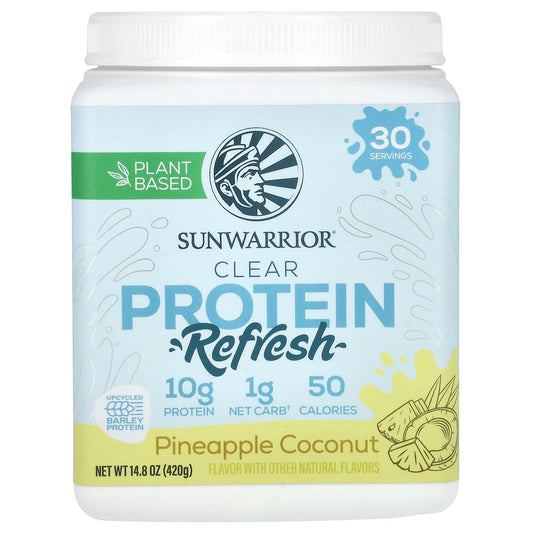 Sunwarrior, Clear Protein Refresh, Pineapple Coconut, 14.8 oz (420 g) - Image 1