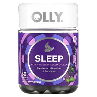 OLLY Sleep Blackberry Zen 50 Gummies for Restful Nights