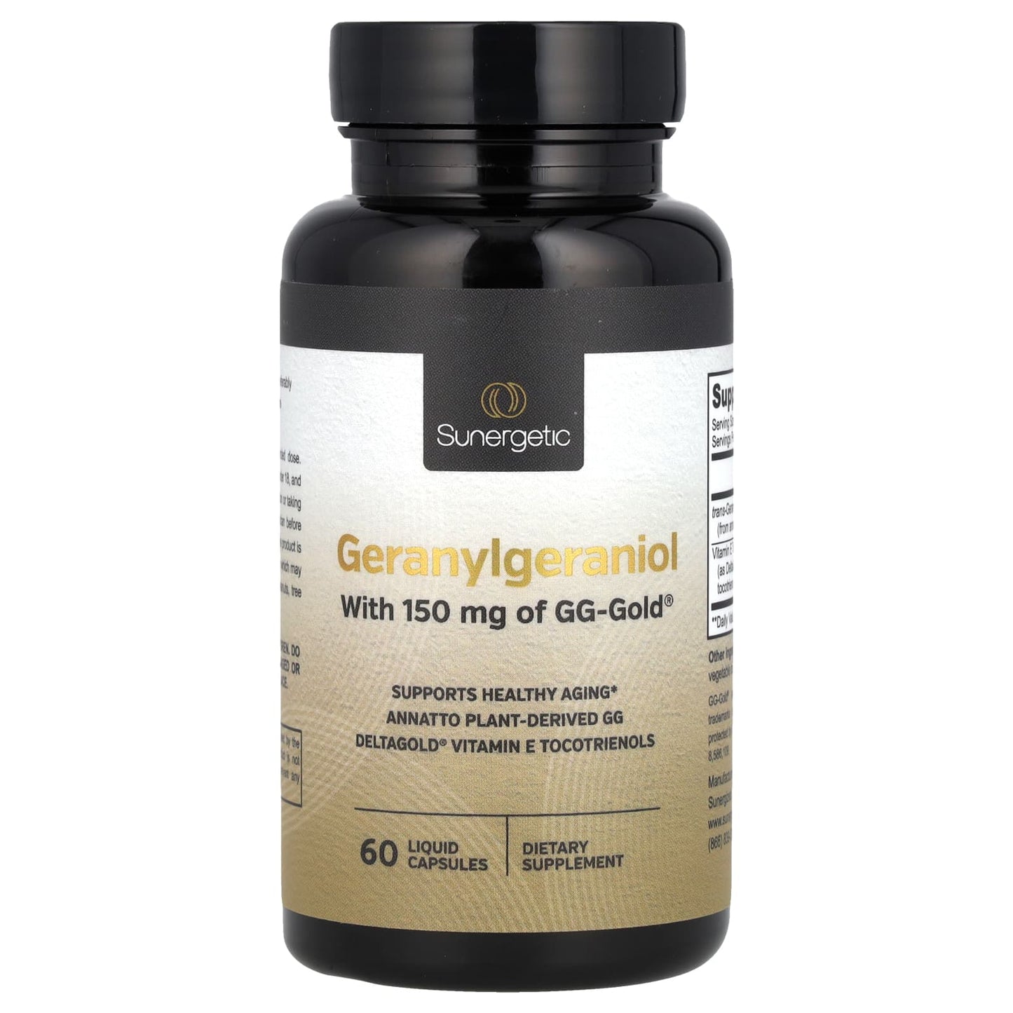 Sunergetic, Geranylgeraniol, 60 Liquid Capsules - Image 1
