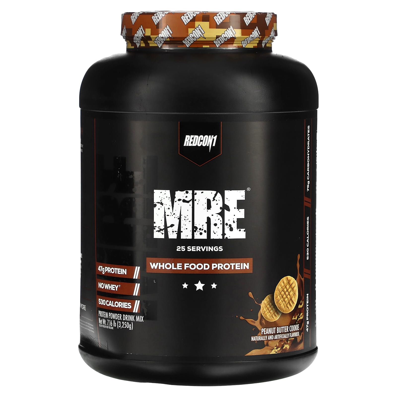 Redcon1, MRE, Whole Food Protein, Peanut Butter Cookie, 7.16 lb (3,250 g) - Image 1