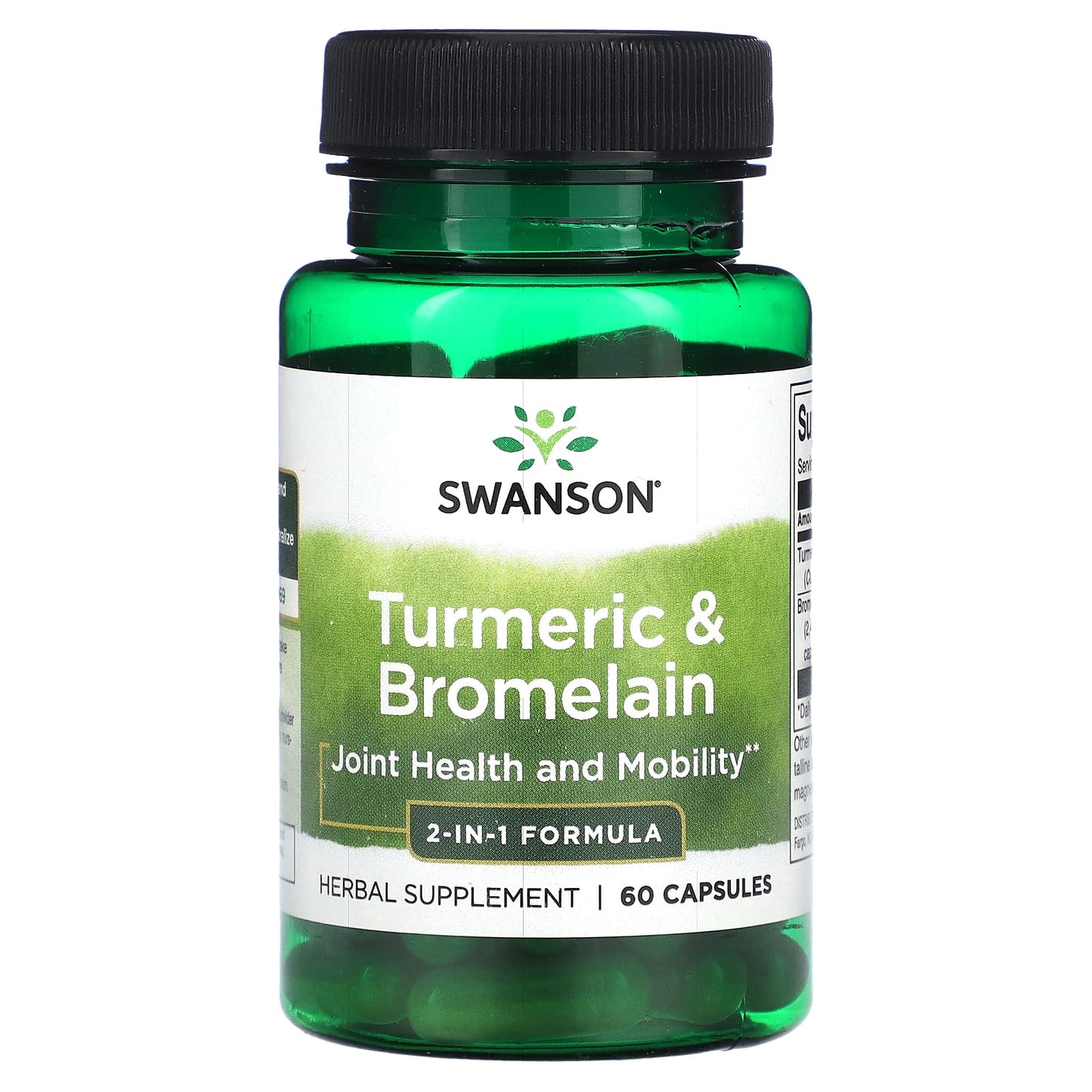 Swanson, Turmeric & Bromelain, 60 Capsules - Image 1